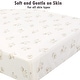 preview thumbnail 12 of 54, Polka Dot Animal Bear Friends ABC&123 Unisex Multi-color Cotton Toddler/Baby Crib Child Fitted Sheet Set (Pack of 3) - N/A