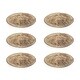 preview thumbnail 8 of 7, Hoku 11" Dotted Glass Plates, Set of 6