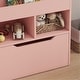 preview thumbnail 26 of 35, 3-Tier Kids Book Shelf Cabinet with 2 Storage Compartment and Large Drawer - 23.5" W x 11.75" D x 35.5" H