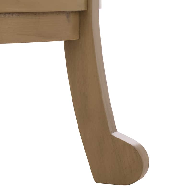 SAFAVIEH Carlotta Grey Pedestal Side Table - 18.1" x 18.1" x 26" - 18"W x 18"D x 26"H