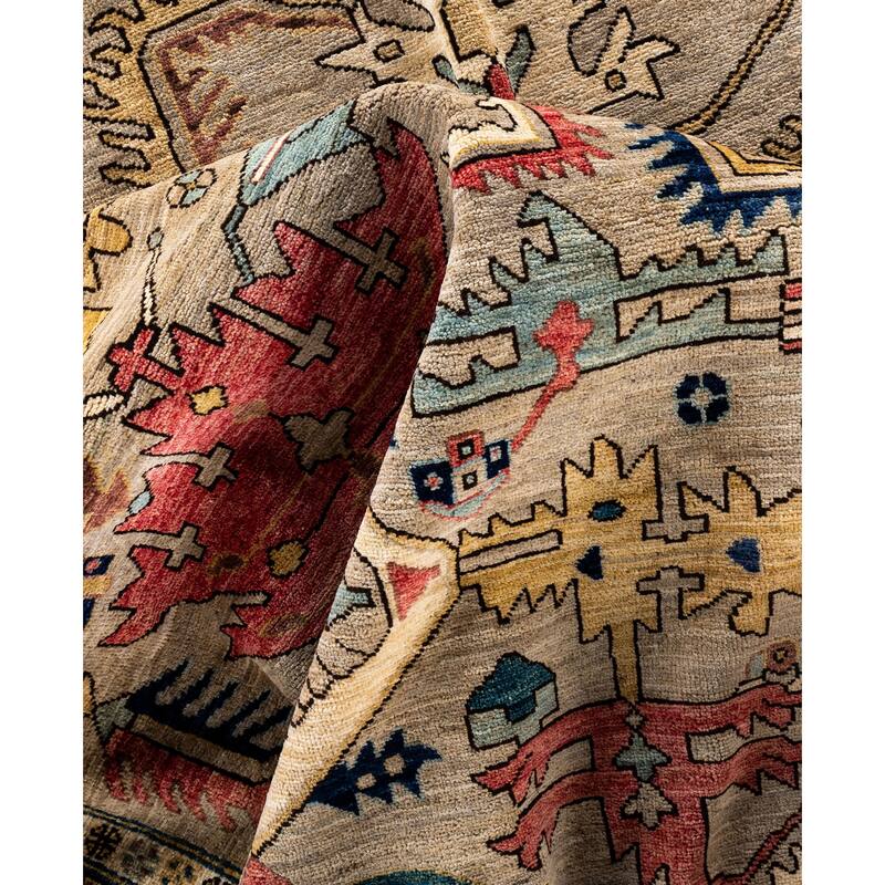 Serapi One-of-a-Kind Hand-Knotted Area Rug - Beige - 9' 1" x 12' 0"