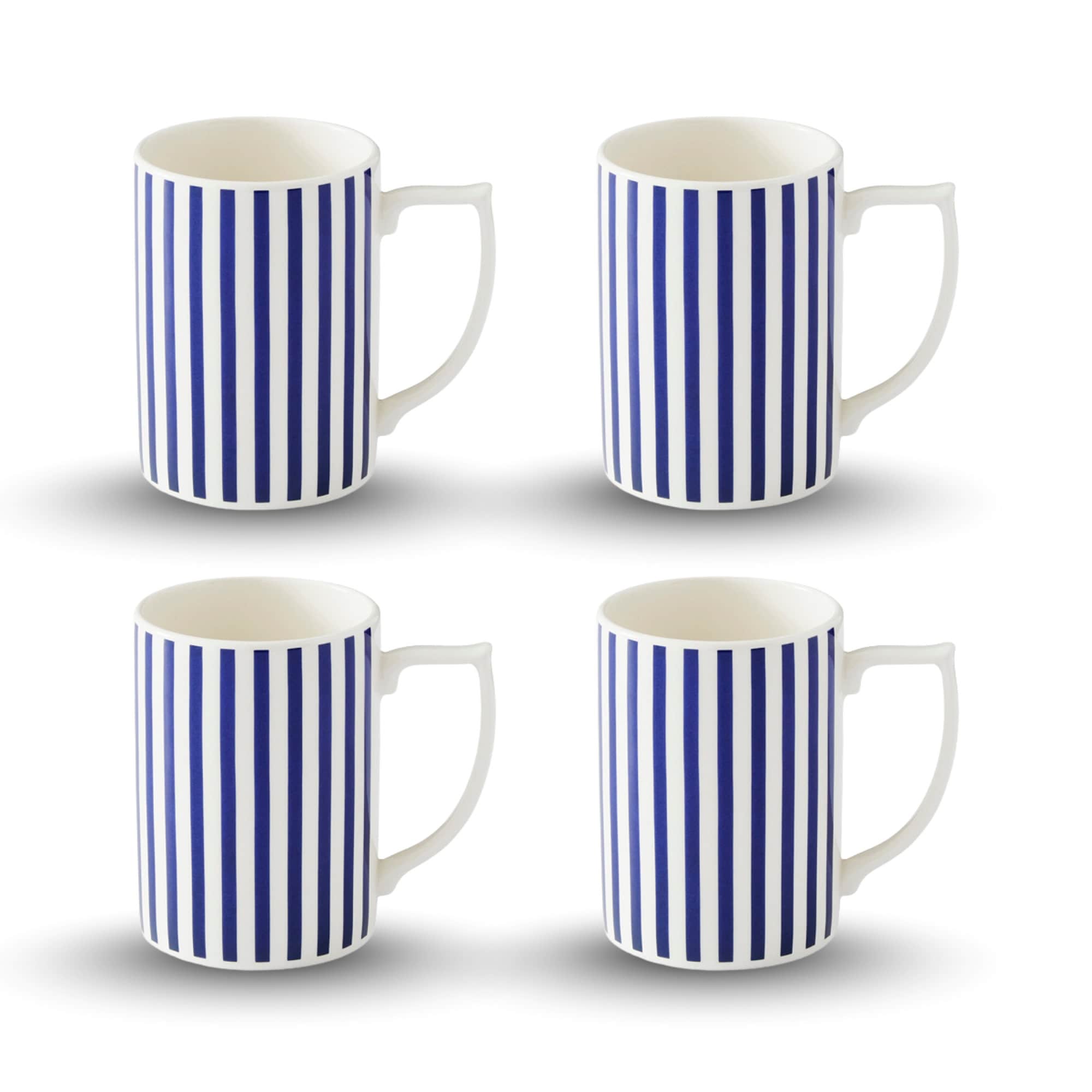 Spode Set of 4 Steccato Stripe Mugs - 12 oz