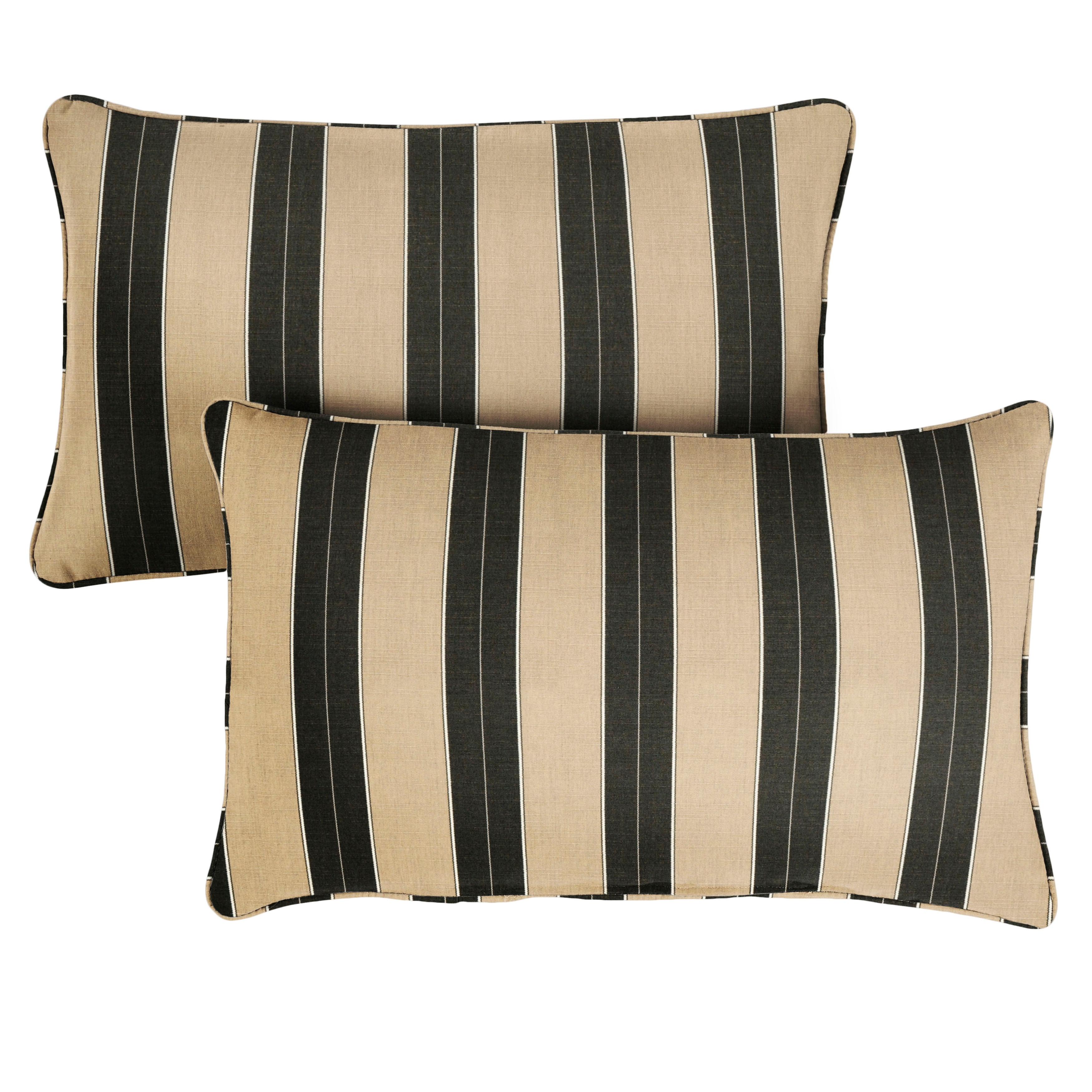 Sunbrella Berenson Tuxedo Corded Indoor/ Outdoor Pillows (Set of 2)