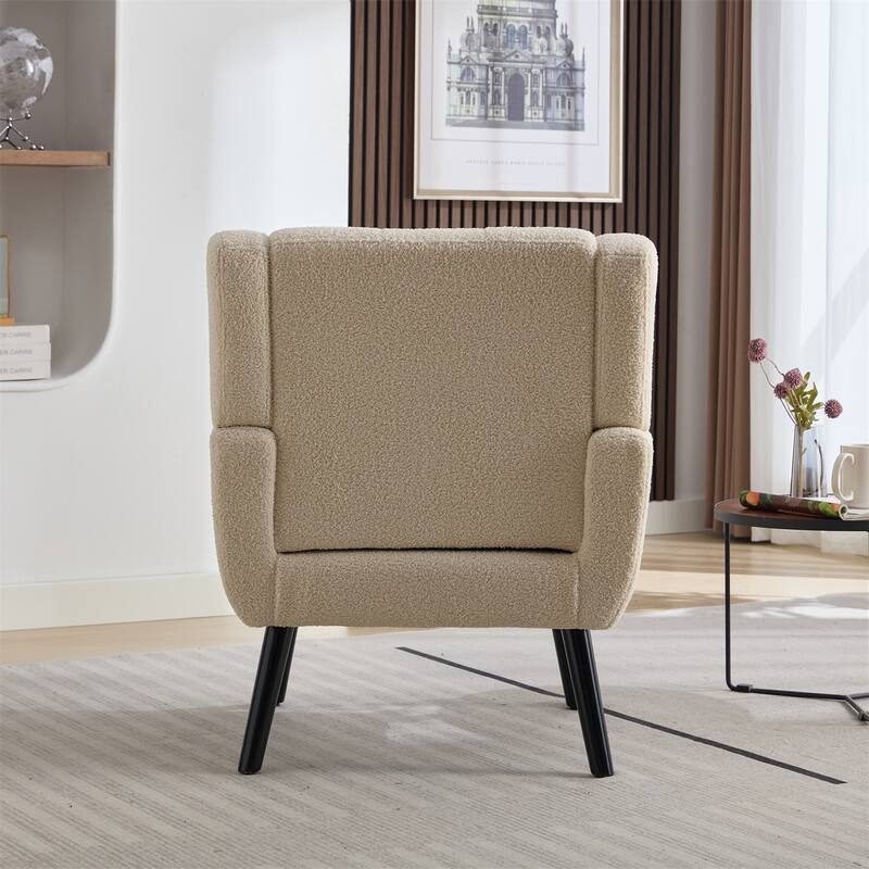 Modern Ergonomics Accent Chair with Black Legs