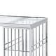 preview thumbnail 8 of 8, Marburry Contemporary Chrome 65-inch Wide Glass Top Bar Table by Furniture of America