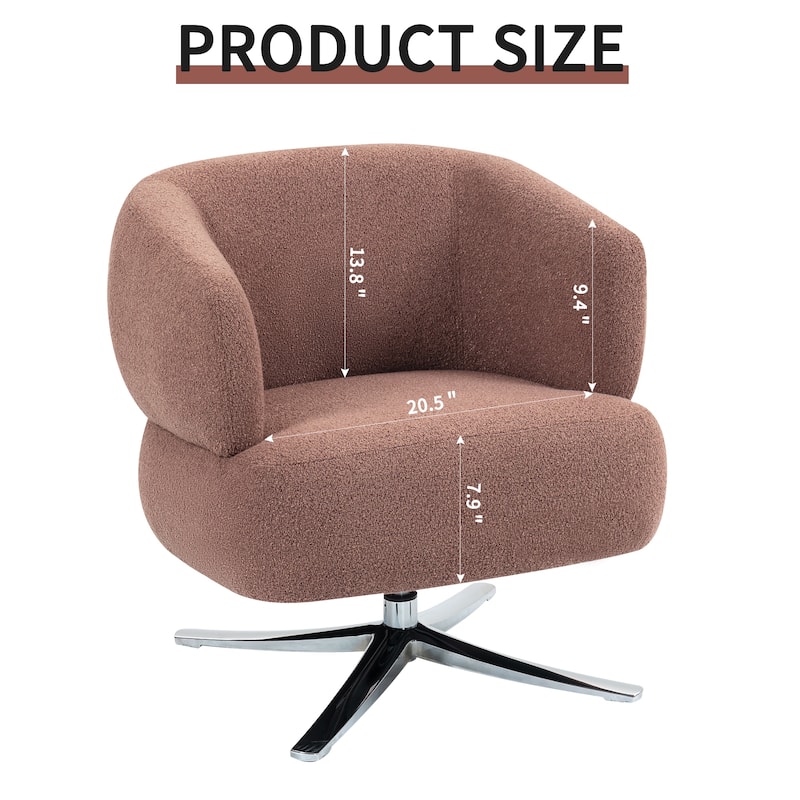 Cuddle-Style Leisure Swivel Sofa Chair, Suitable For Balconies, Studies And Living Rooms