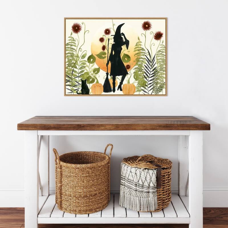 The Witchs Garden II by Grace Popp Canvas Art Framed - Sylvie Maple