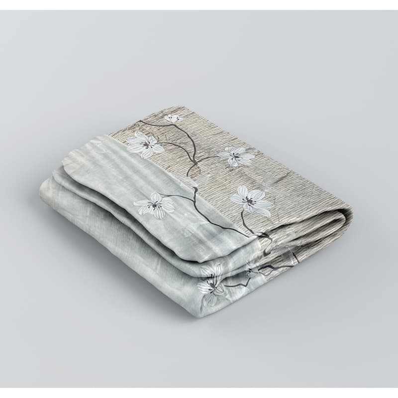 Magnolia Vine Fabric Shower Curtain