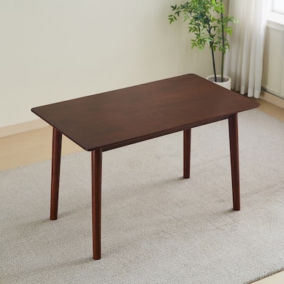 47 inch dining table Walnut color solid wood kitchen table Dining table,suitable for small space
