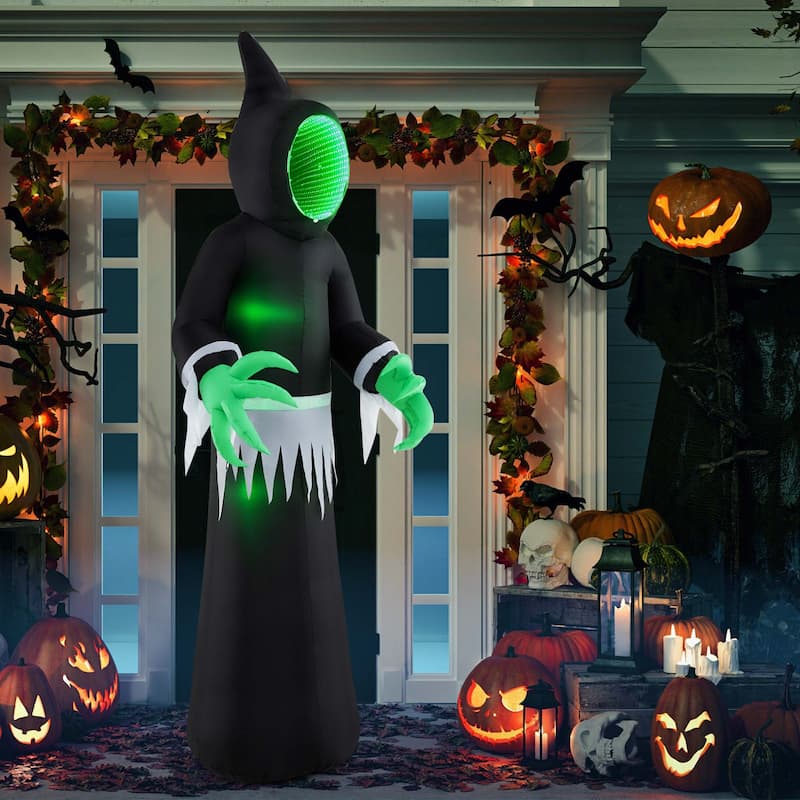 Costway 8 FT Giant Halloween Inflatable Ghost Blow up Ghost Decoration - See Details