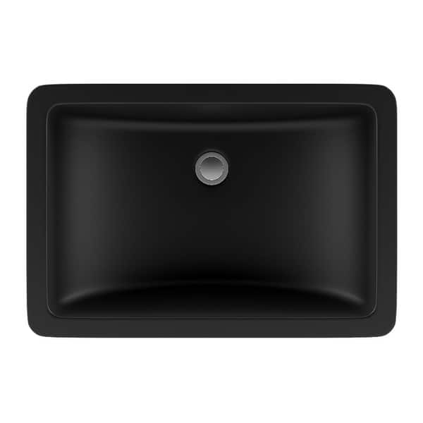 slide 2 of 6, Lexicon Platinum V214 Quartz Composite Rectangle Vanity Sink - Galaxy Black Black
