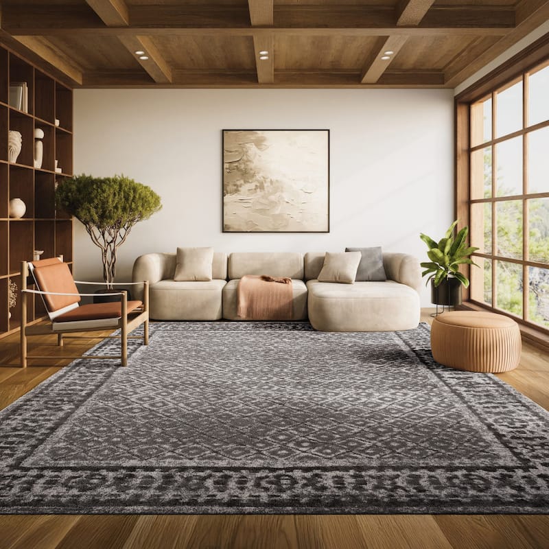 SAFAVIEH Adirondack Cass Distressed Rug - 11' x 15' - Ivory/Silver