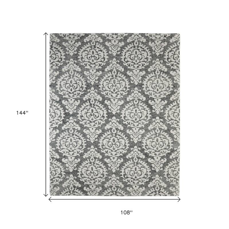 HomeRoots Floral Modern Rectangle Area Rug