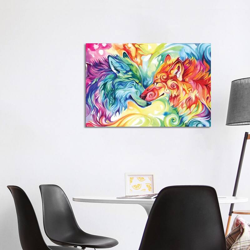 iCanvas "Watercolor Wolves" by Katy Lipscomb Canvas Print - 26x40x1.5