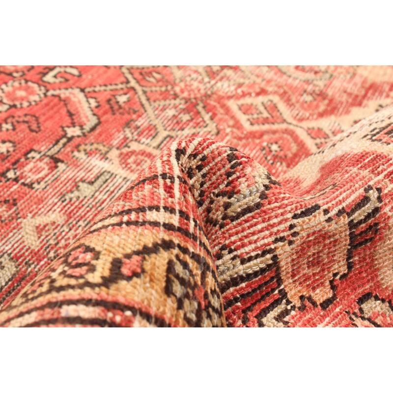 ECARPETGALLERY Hand-knotted Andelz Red Wool Rug - 3'10 x 7'3