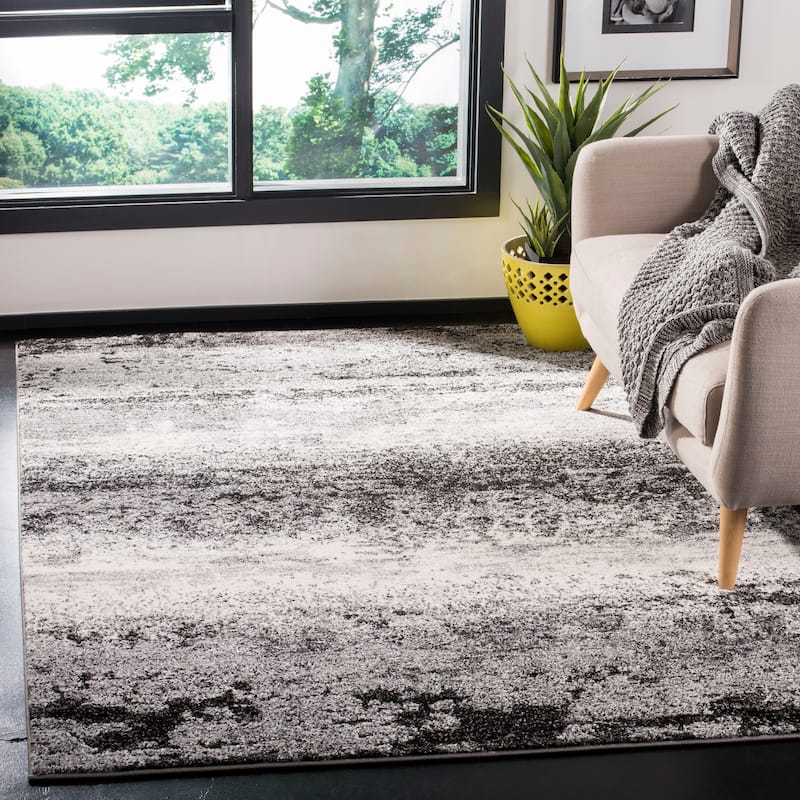 SAFAVIEH Spirit Rosia Modern Abstract Rug - 6'7" x 9' - Charcoal/Light Grey