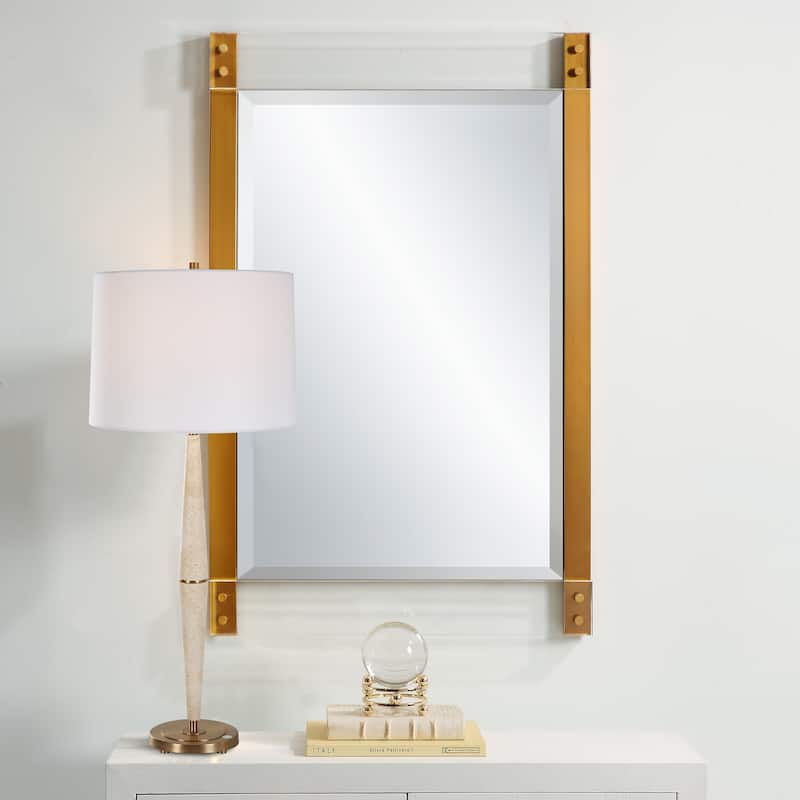 Uttermost 09953 Nera 28"W x 44"H Rectangular Beveled Accent Mirror