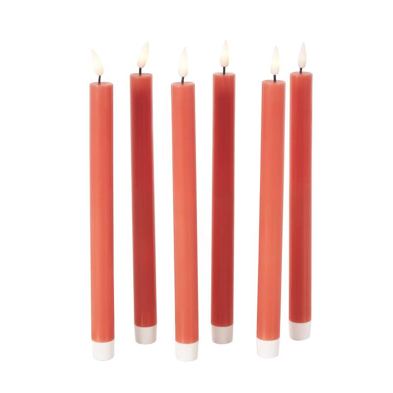 Wax Indoor Outdoor Flameless Candle with Remote Control (Set of 6)