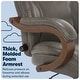 preview thumbnail 8 of 75, Serta Conway Big and Tall Executive Office Chair with Wood Accents