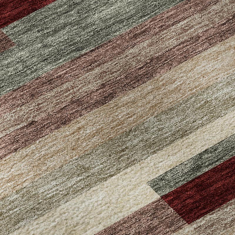 Premium Washable Super Soft Mosaic Stripe Mayfield Rug