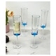 preview thumbnail 1 of 7, LeadingWare Oval Halo Acrylic Champagne Flutes Set of 4, (4oz) - 1.96" W x 1.96" L x 8.46" H