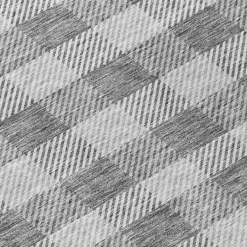 Machine Washable Indoor/ Outdoor Chantille Plaid Stripe Rug