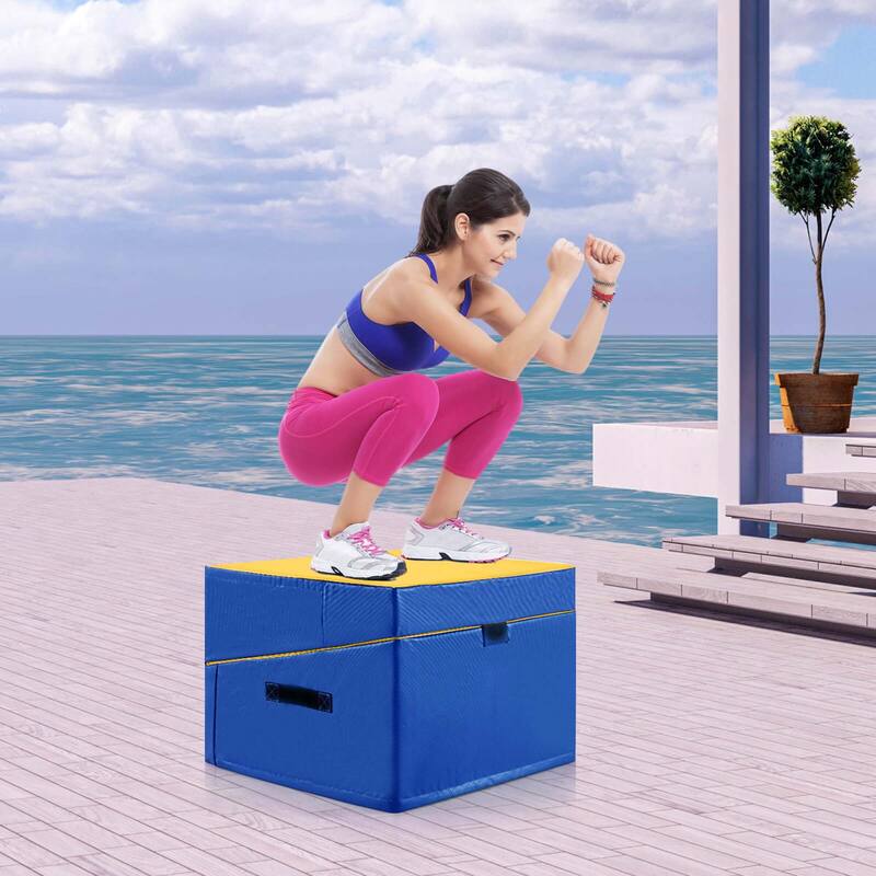 Costway Gymnastics Tumbling Mat Folding Incline Yoga Mat with Non-slip - See Details