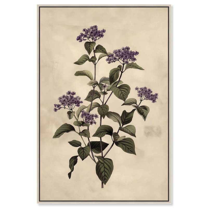 Purple Hydrangea Canvas by Art Remedy - Silver - 30" x 45"