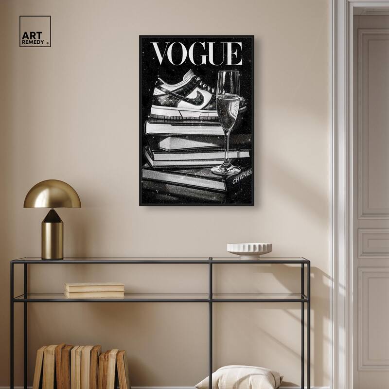 Sneaker Glitz and Glam Cover Canvas by Art Remedy