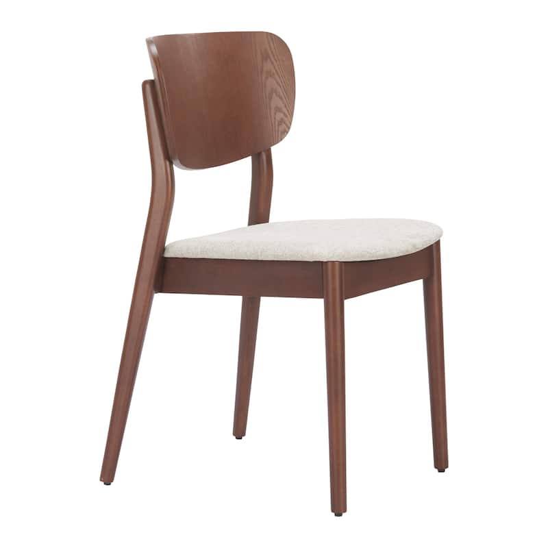 Kellua Dining Chair Beige & Walnut