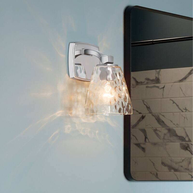 Kichler 55214WTR Marant 10" Tall Bathroom Sconce with Clear Water