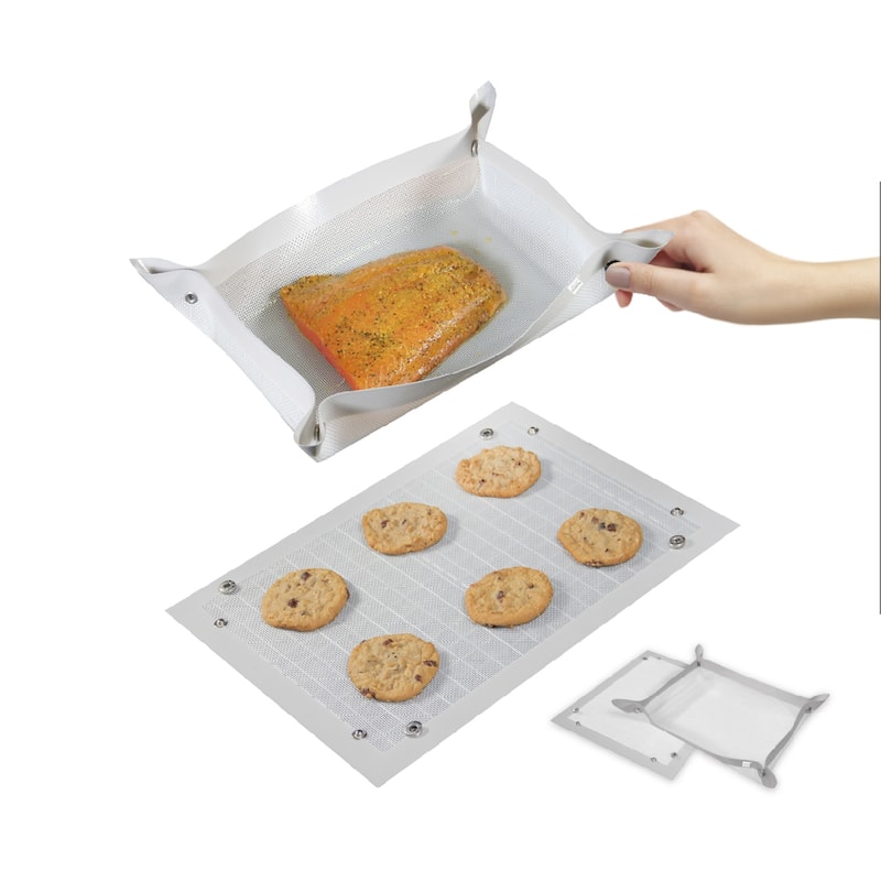 Grand Fusion Leakproof Silicone Non-stick Baking Mat 2 Pack Set