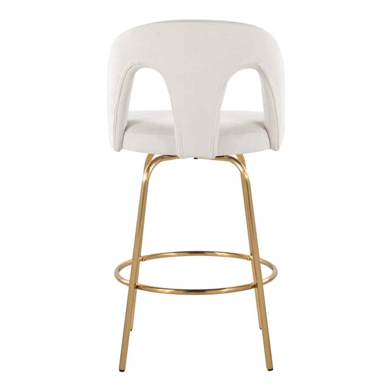 Ava Upholstered 26" Fixed-Height Counter Stool - Set of 2