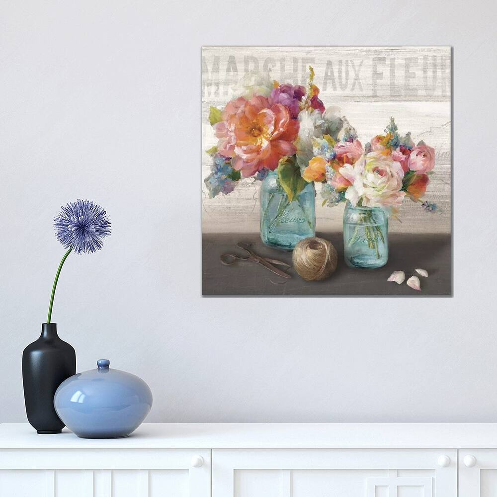 iCanvas "French Cottage Bouquet III" by Danhui Nai Canvas Print