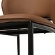 preview thumbnail 7 of 13, Mid-century Modern Dining Chairs, PU Leather Seat Cushion with Solid Wood Legs Set of 2
