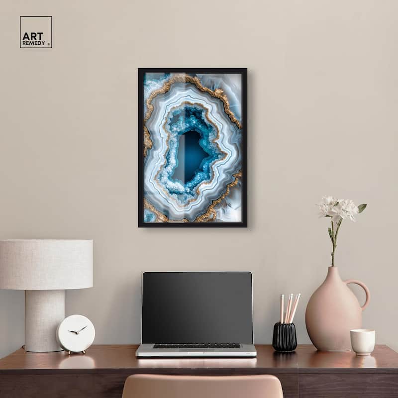 Gilded Geode Eye II Shadowbox by Art Remedy