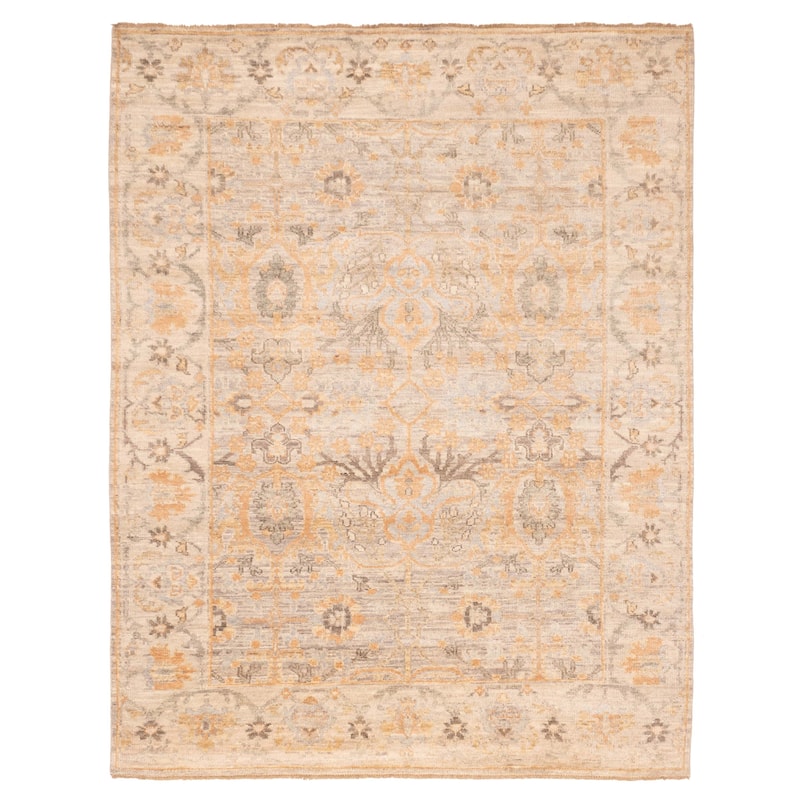 ECARPETGALLERY Hand-knotted Jules Serapi Grey Wool Rug - 9'3 x 11'10