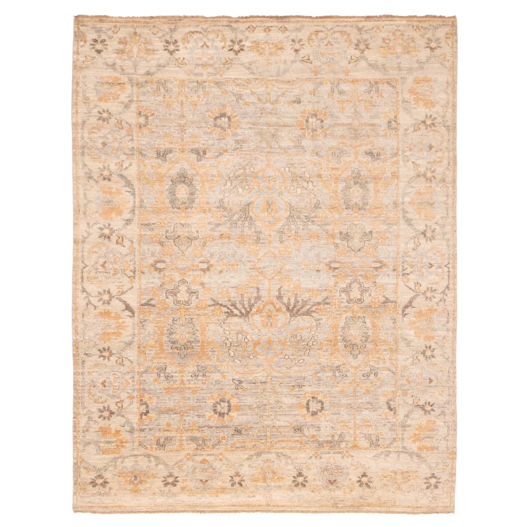 ECARPETGALLERY Hand-knotted Jules Serapi Grey Wool Rug - 9'3 x 11'10