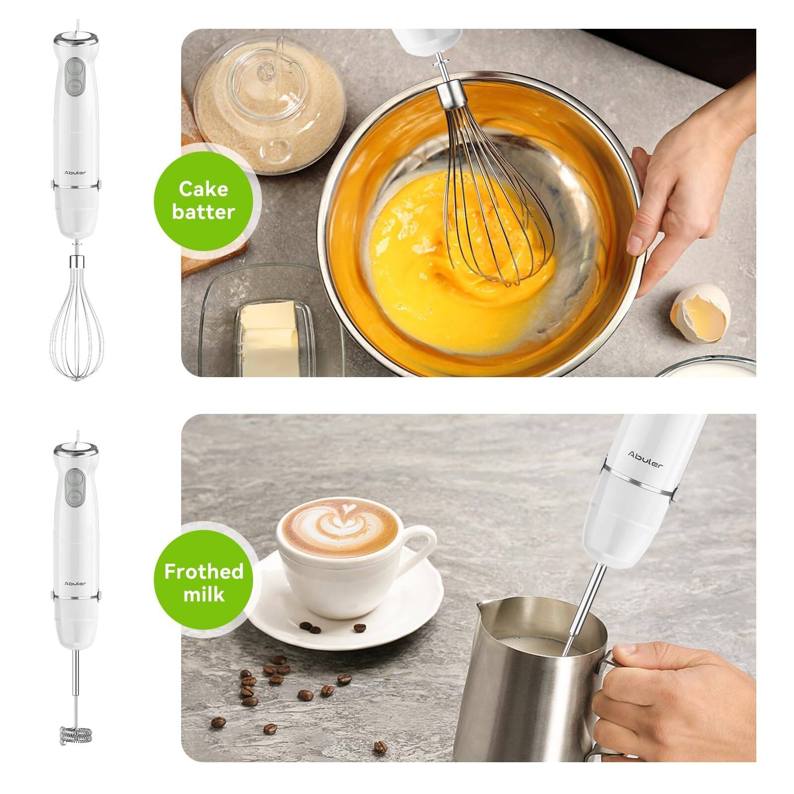 Immersion Blender Handheld, 800W Scratch Resistant Hand Blender,5 in 1 Emulsifier Blender Mixer