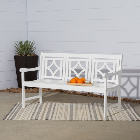 Clihome Outdoor Patio Diamond 5-foot Bench