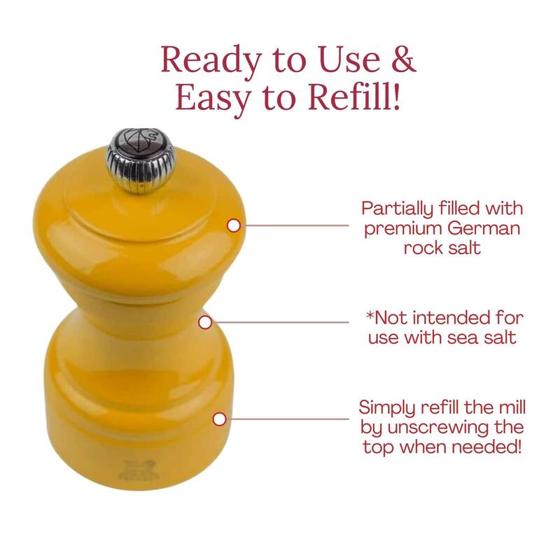 Peugeot Bistro Pepper and Salt Mill Set - 10cm - 4in.