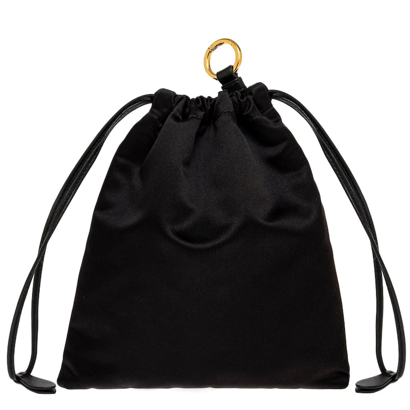 Miu Miu Satin Pouch - Black