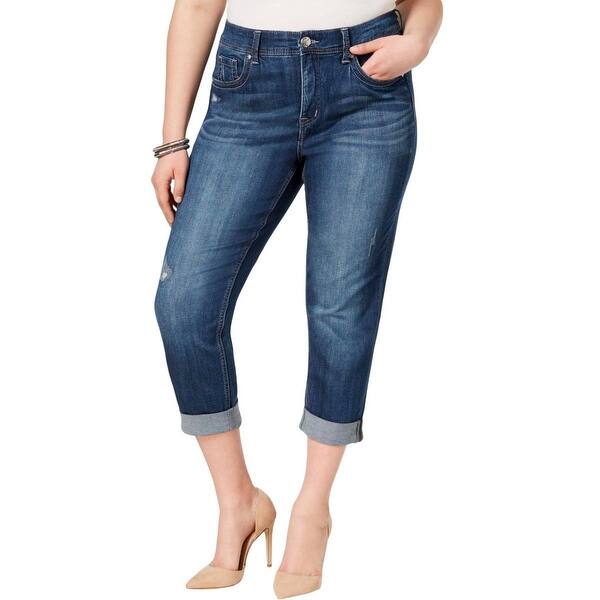 Shop Melissa Mccarthy Seven7 Womens Plus Cropped Jeans Slimming