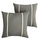 preview thumbnail 2 of 42, Sorra Home Sunbrella Outdoor Double Petite Flange Pillow Set of 2