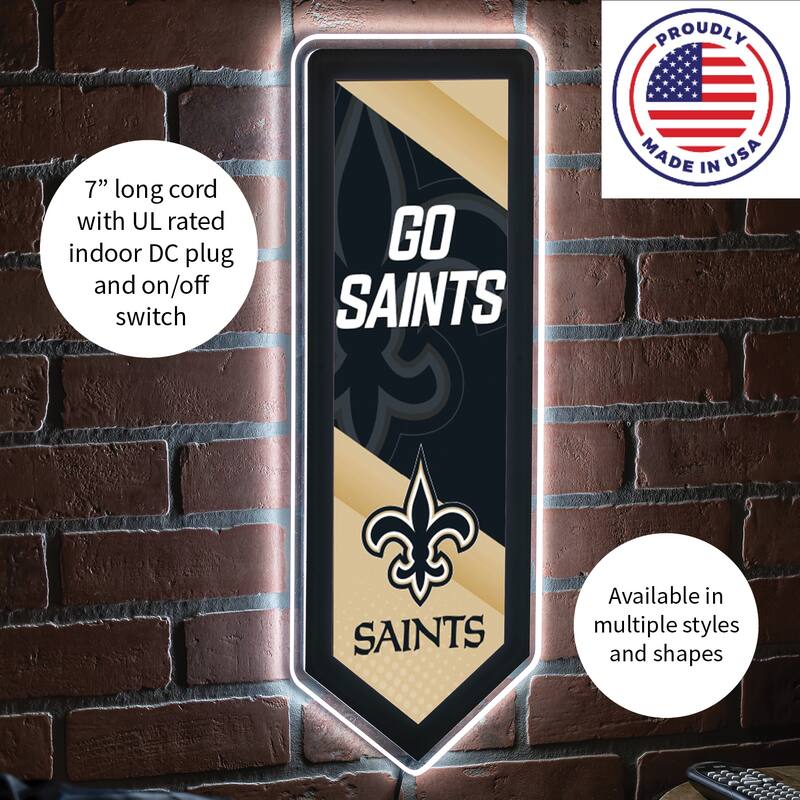 New Orleans Saints LED Lighted Sign