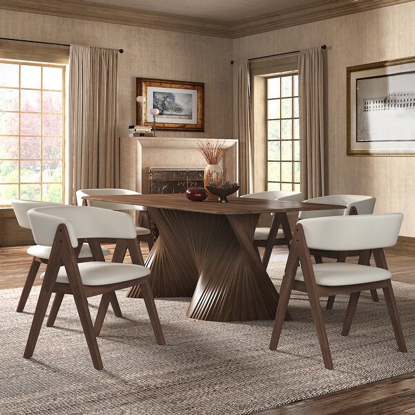 Norvik Wave Base Dining Table Set by iNSPIRE Q Modern - On Sale