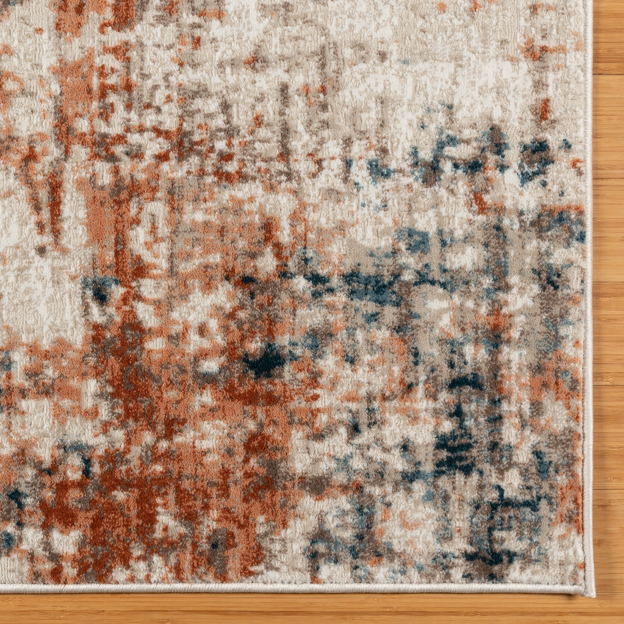 Gertmenian Quattro Doni Beige Modern Abstract Area Rug. - Bed Bath