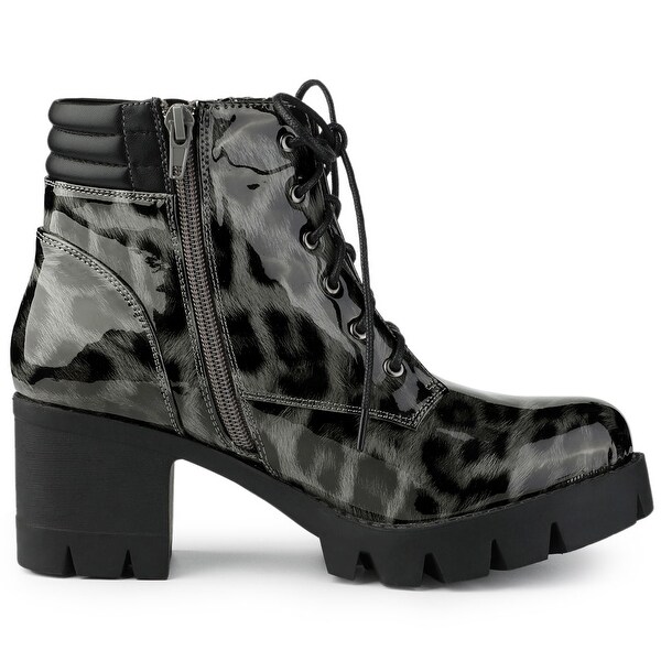 chunky heeled combat boots