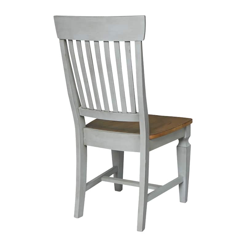 Solid Wood Vista Slat Back Dining Chairs - Set of Two