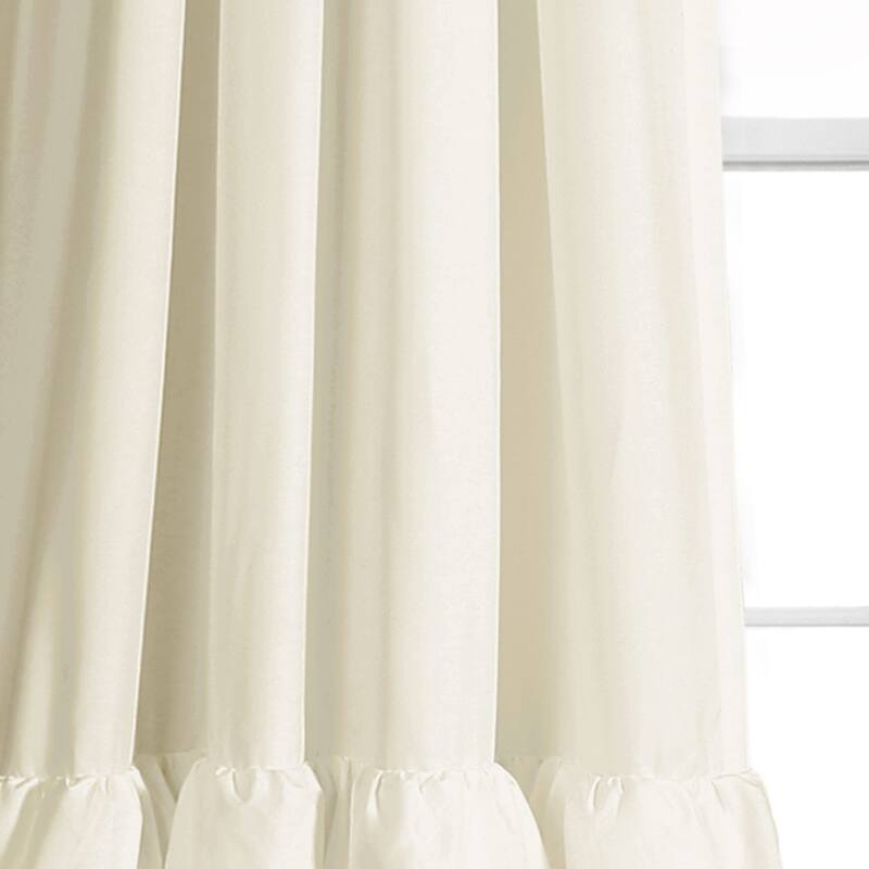 Lush Decor Allison Ruffle Window Curtain Panel Pair